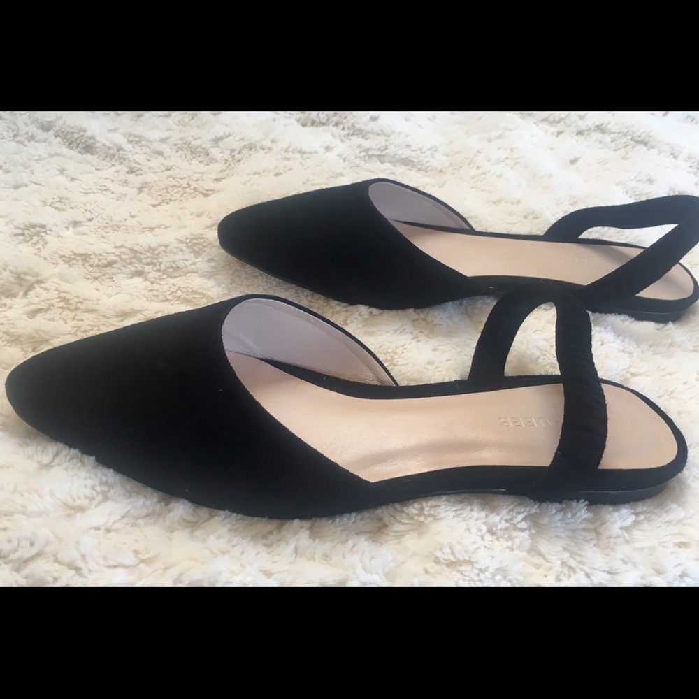 Sling Ballerina Genuine suede black 39
